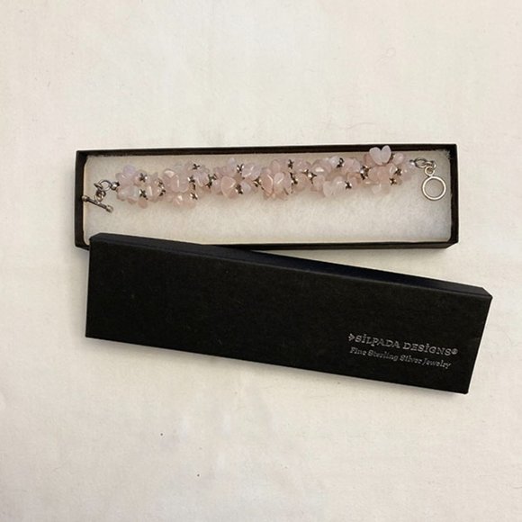 Silpada Rose Quartz Bracelet - Picture 2 of 3